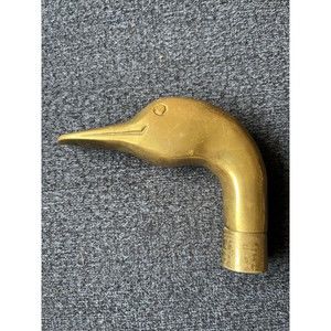 Vintage Brass Duck/Goose Head Threaded Handle/Grip for Walking Cane or Umbrella